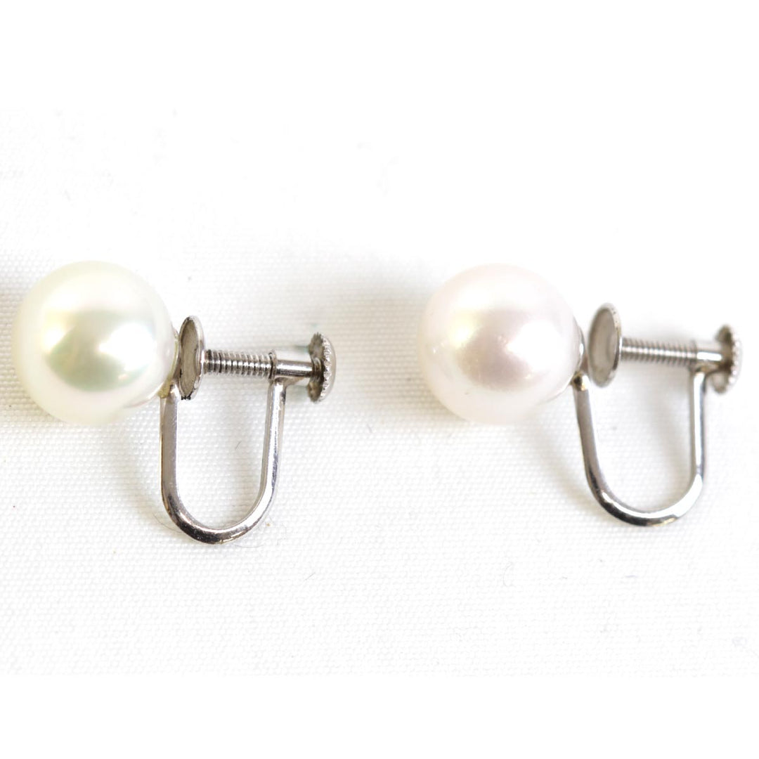 美品『USED』 Pt900/パール  
イヤリング
 2.7g