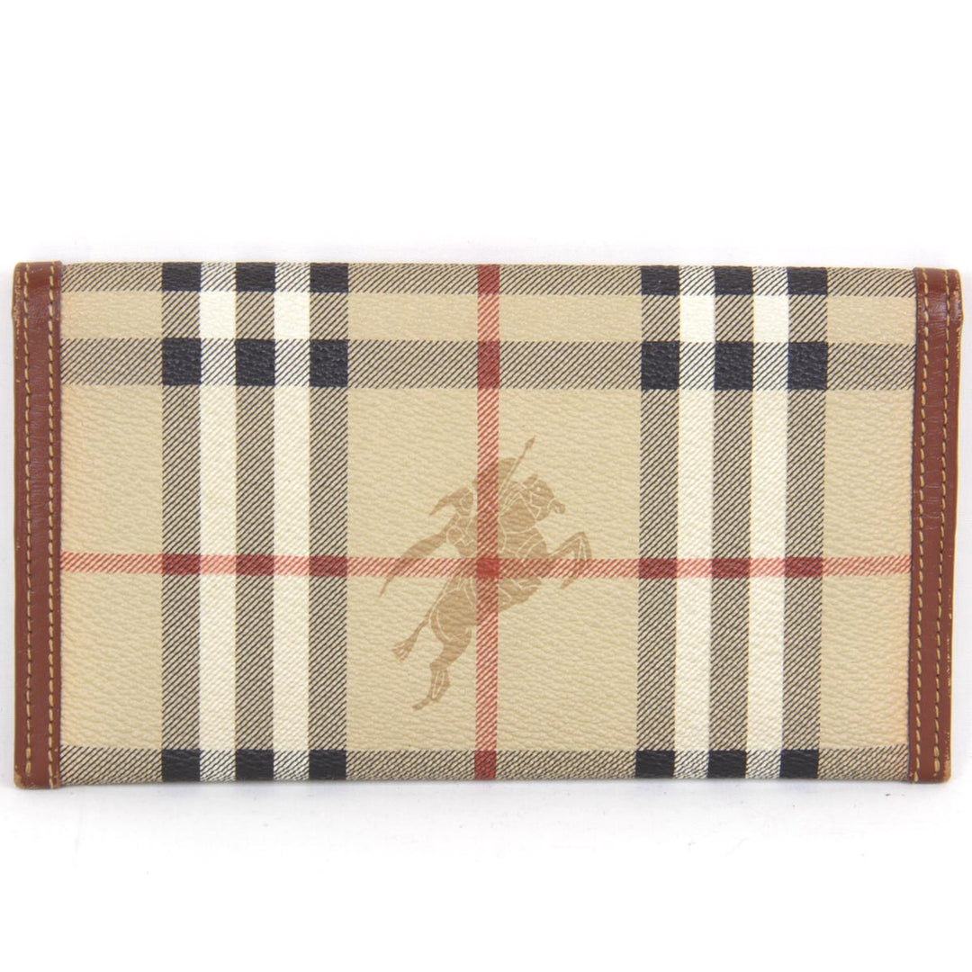 『USED』 
BURBERRY バーバリー 
 長財布 
レザー ブラウン