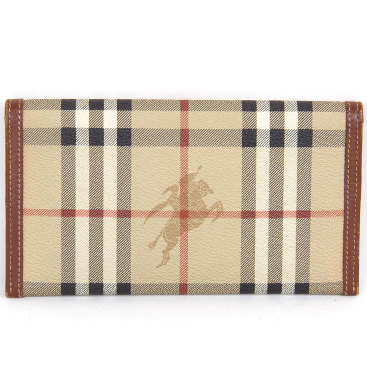『USED』 
BURBERRY バーバリー 
 長財布 
レザー ブラウン