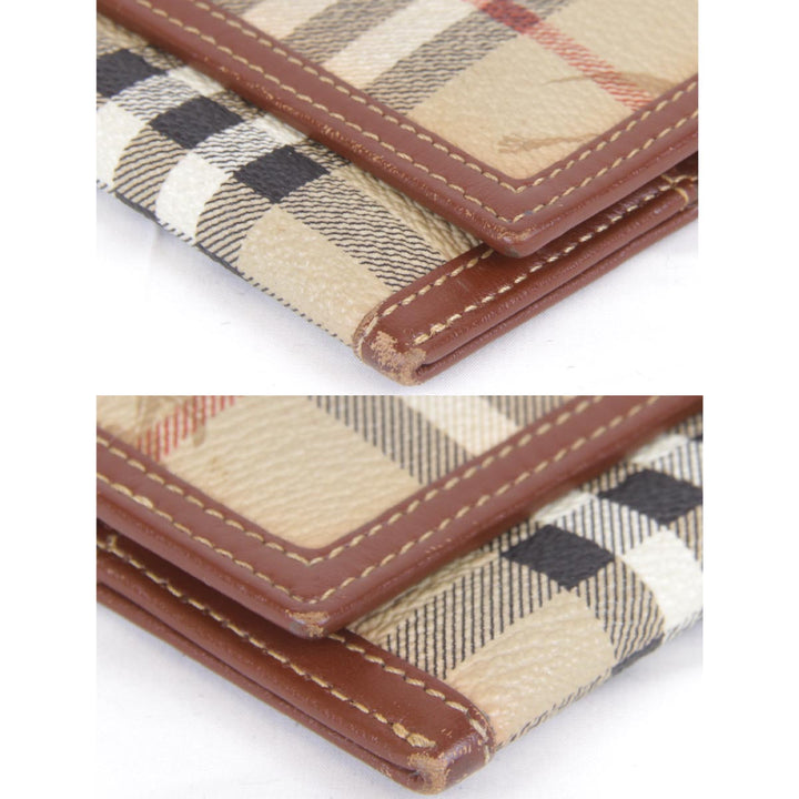 『USED』 
BURBERRY バーバリー 
 長財布 
レザー ブラウン