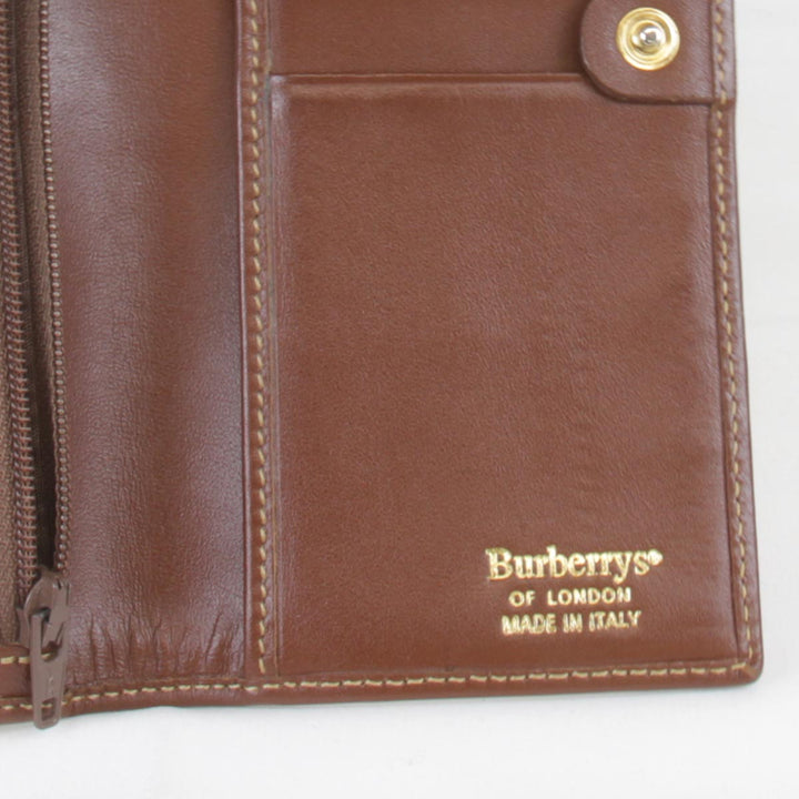 『USED』 
BURBERRY バーバリー 
 長財布 
レザー ブラウン