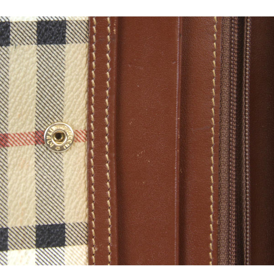 『USED』 
BURBERRY バーバリー 
 長財布 
レザー ブラウン
