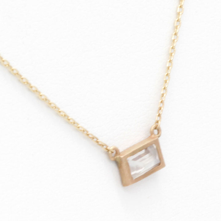 『USED』mikia K10 
 スクエアストーンネックレス ネックレス
 1.3g