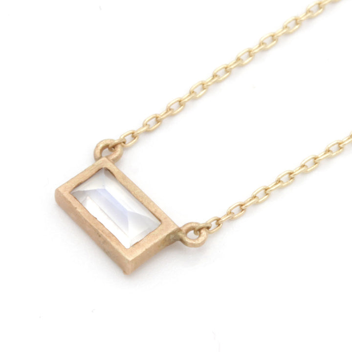 『USED』mikia K10 
 スクエアストーンネックレス ネックレス
 1.3g