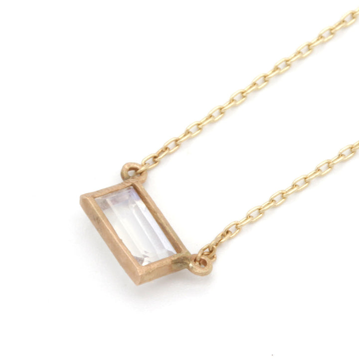 『USED』mikia K10 
 スクエアストーンネックレス ネックレス
 1.3g