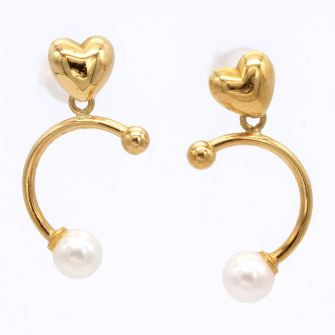美品『USED』 K18/パール  
ピアス
 0.7g