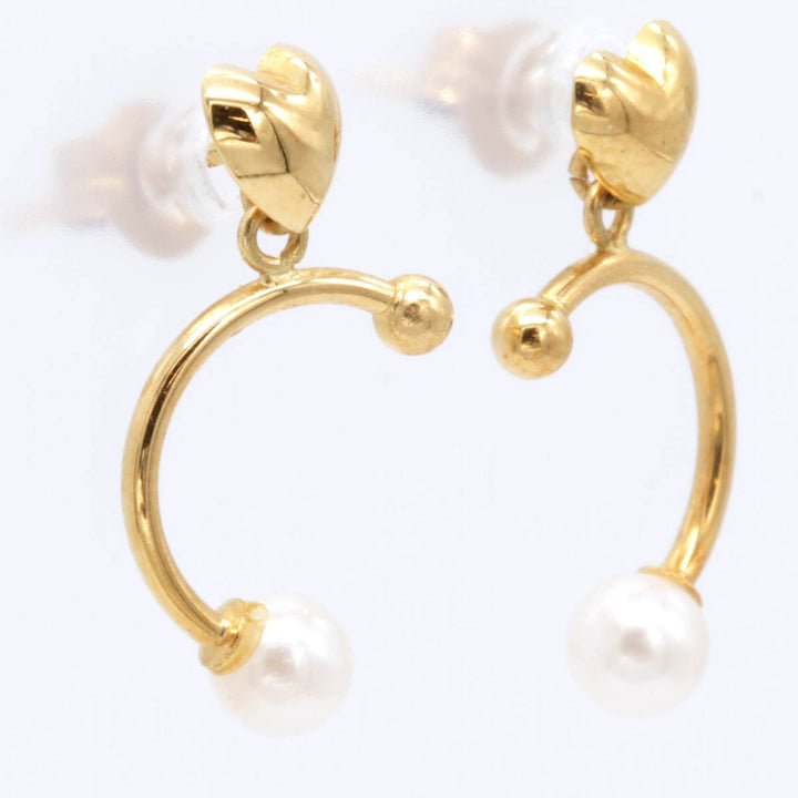 美品『USED』 K18/パール  
ピアス
 0.7g