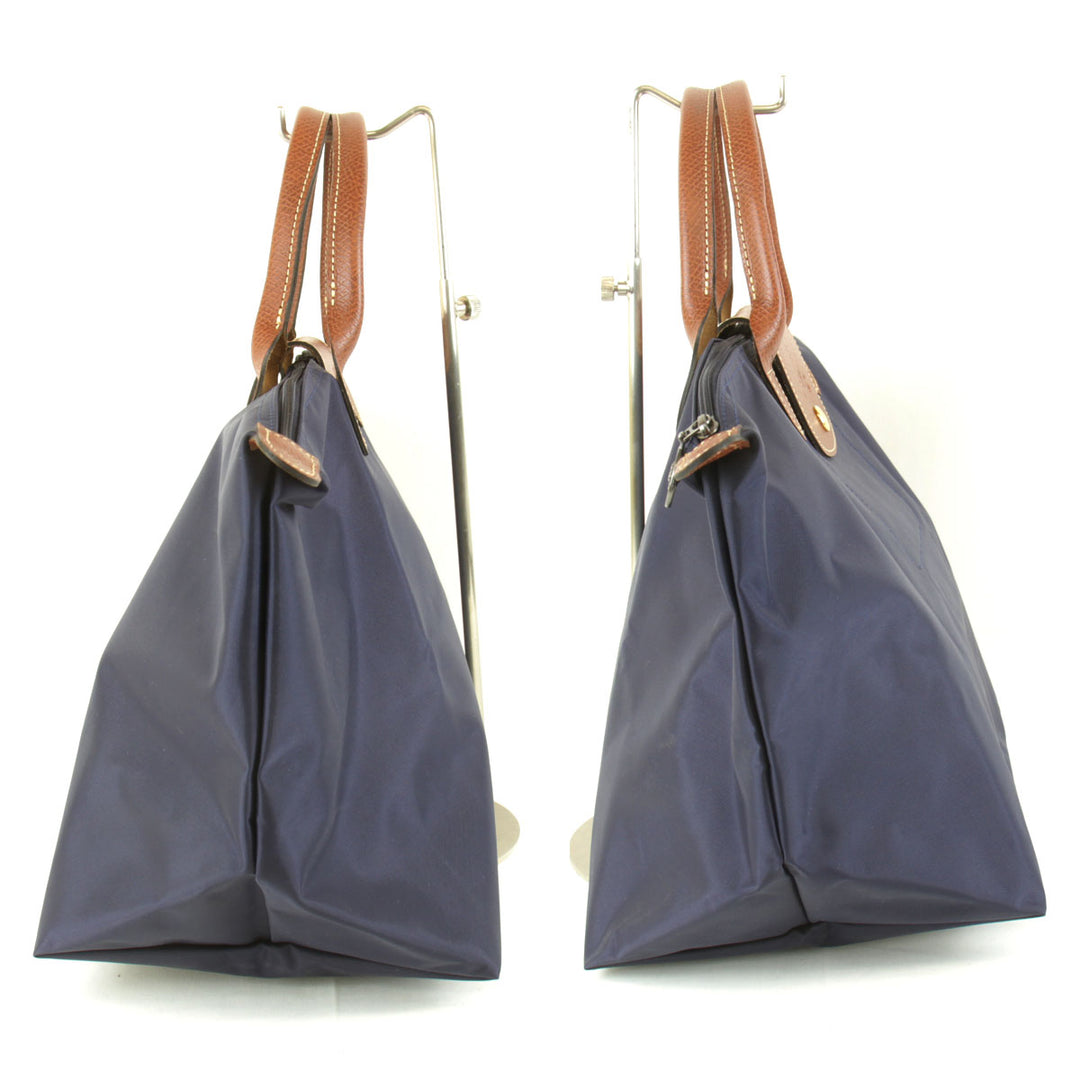 『USED』 
Longchamp ロンシャン 
 プリアージュ ナイロントート トートバッグ 
ナイロン ネイビー