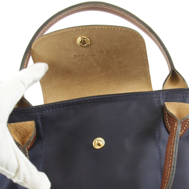『USED』 
Longchamp ロンシャン 
 プリアージュ ナイロントート トートバッグ 
ナイロン ネイビー