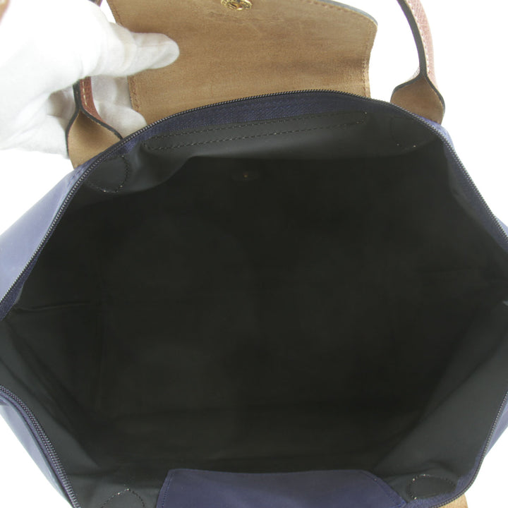 『USED』 
Longchamp ロンシャン 
 プリアージュ ナイロントート トートバッグ 
ナイロン ネイビー