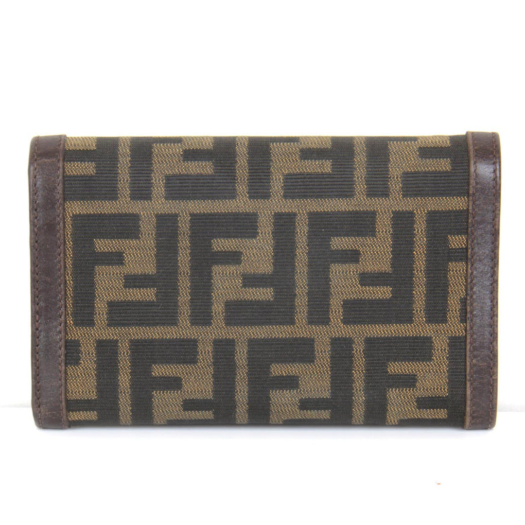 『USED』 
FENDI フェンディ 
 二つ折り財布 
キャンバス ズッカ柄