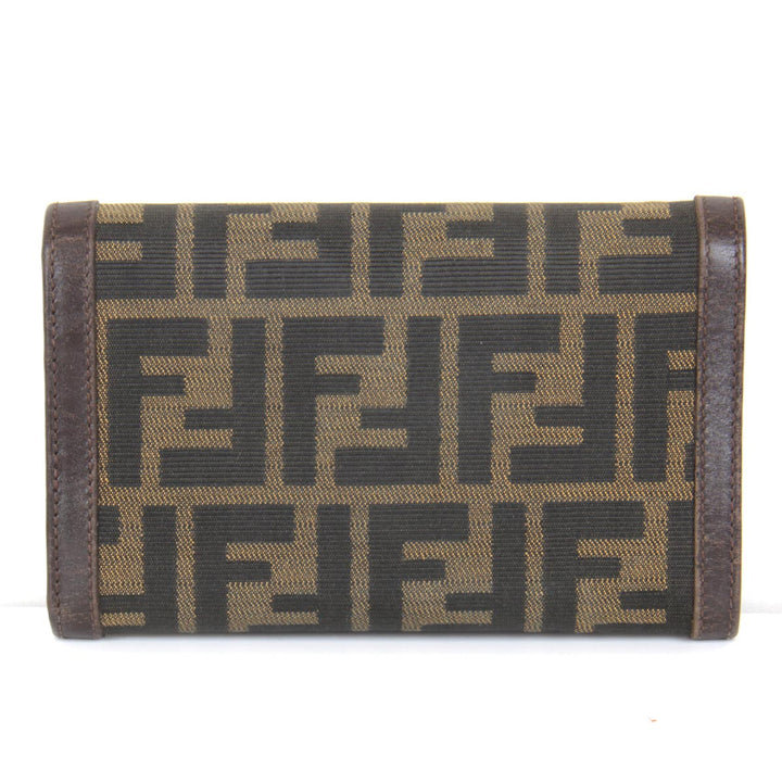 『USED』 
FENDI フェンディ 
 二つ折り財布 
キャンバス ズッカ柄