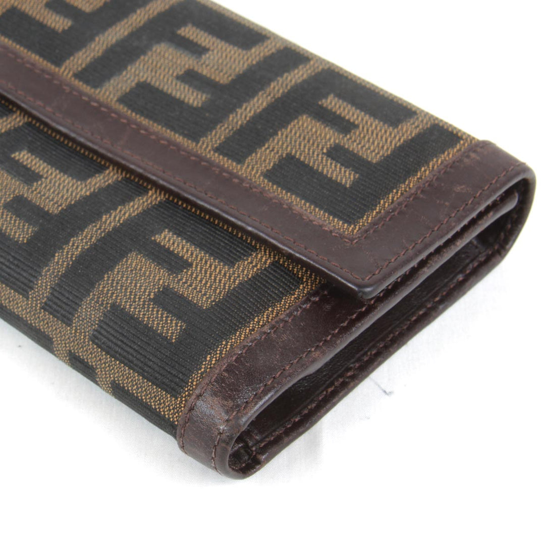 『USED』 
FENDI フェンディ 
 二つ折り財布 
キャンバス ズッカ柄