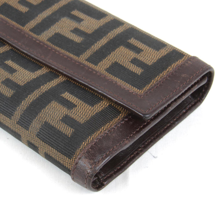 『USED』 
FENDI フェンディ 
 二つ折り財布 
キャンバス ズッカ柄