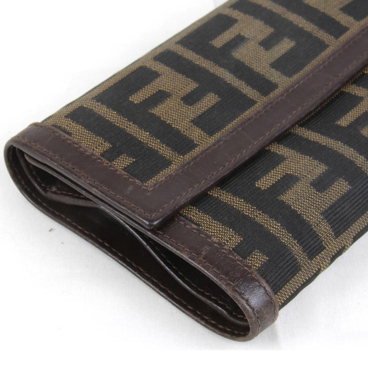 『USED』 
FENDI フェンディ 
 二つ折り財布 
キャンバス ズッカ柄