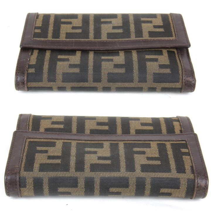 『USED』 
FENDI フェンディ 
 二つ折り財布 
キャンバス ズッカ柄