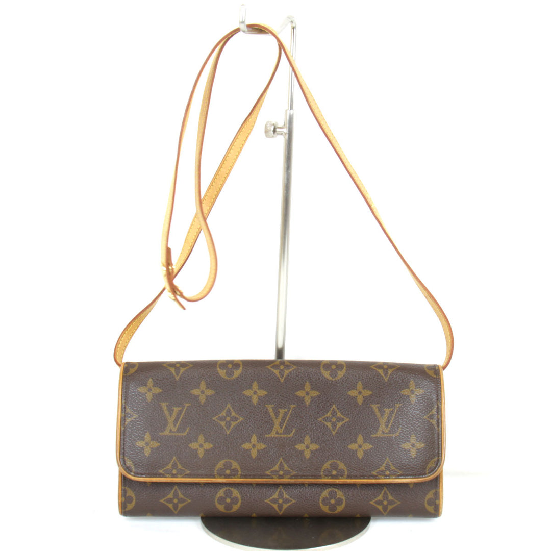 良品『USED』 
LOUIS VUITTON ルイ・ヴィトン 
 ポシェットツインGM M51852 ショルダーバッグ 
モノグラムキャンバス モノグラム