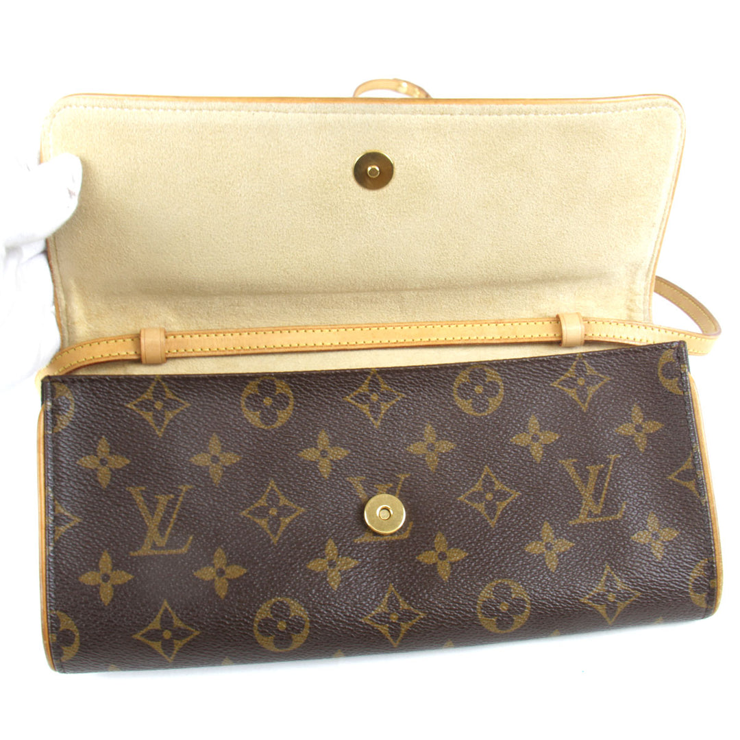 良品『USED』 
LOUIS VUITTON ルイ・ヴィトン 
 ポシェットツインGM M51852 ショルダーバッグ 
モノグラムキャンバス モノグラム