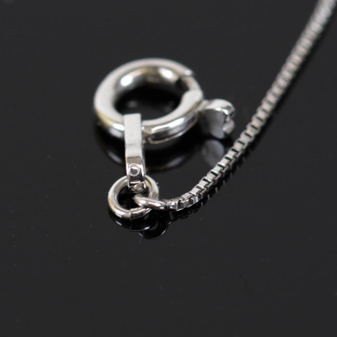 美品『USED』 K10WG 
ネックレス
 ダイヤモンド 0.06/0.02 1.3g