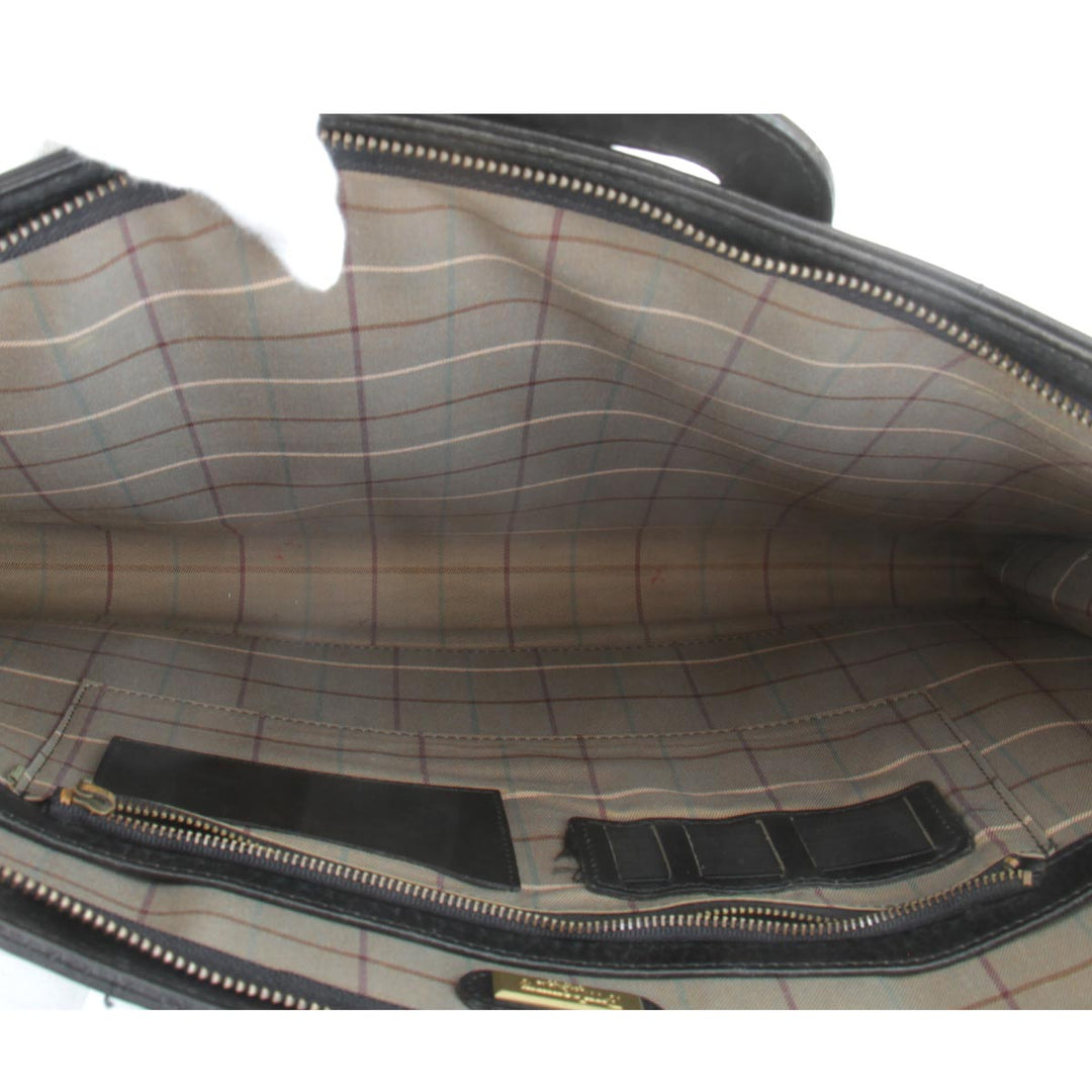 『USED』 
BURBERRY バーバリー 
 ビジネスバッグ 
レザー ブラック