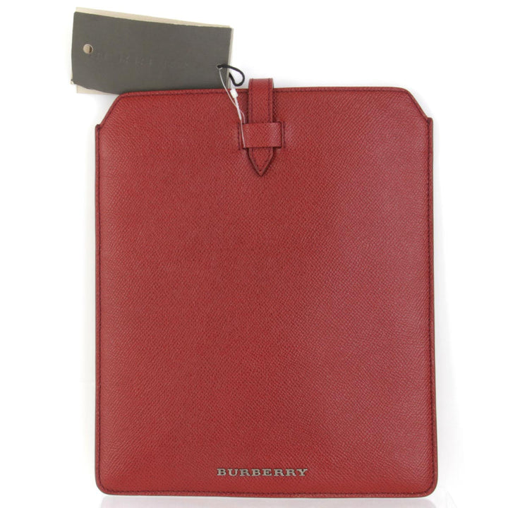 美品『USED』 
BURBERRY バーバリー 
 iPadケース 
レザー レッド