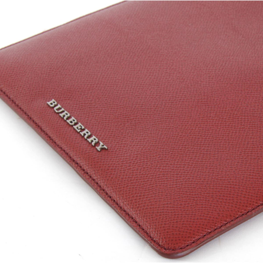 美品『USED』 
BURBERRY バーバリー 
 iPadケース 
レザー レッド