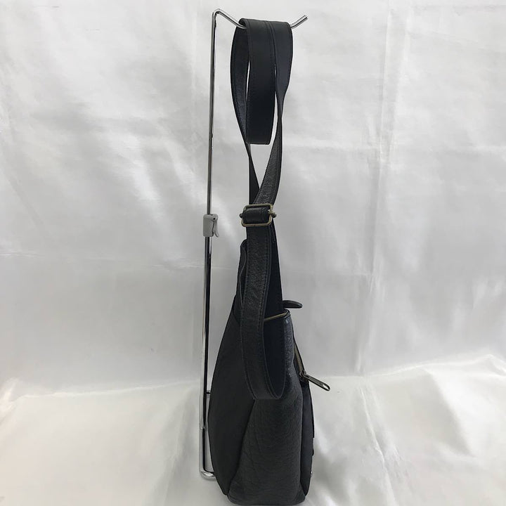 『USED』 
IBIZA イビサ 
 ショルダーバッグ 
ナイロン/レザー  ブラック系