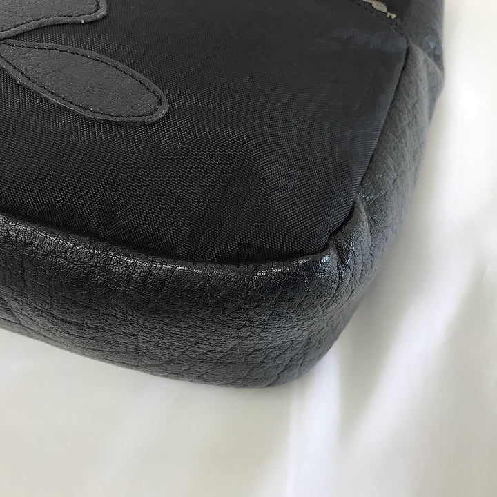 『USED』 
IBIZA イビサ 
 ショルダーバッグ 
ナイロン/レザー  ブラック系