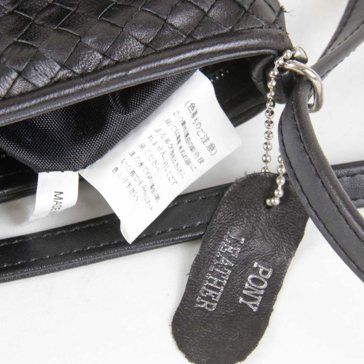『USED』 
 
 ショルダーバッグ 
ポニーレザー ブラック メッシュレザー