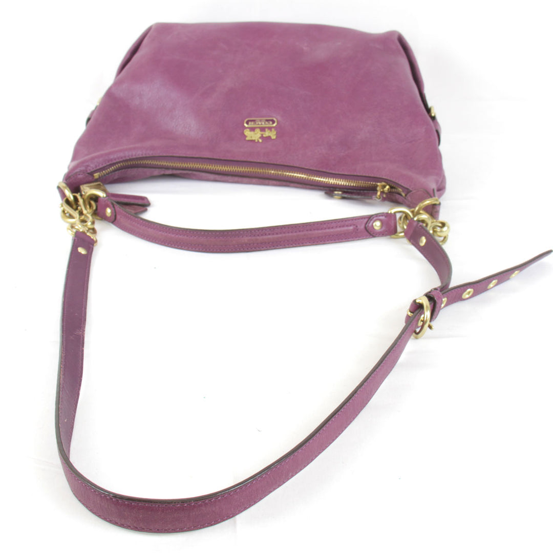 『USED』 
COACH コーチ 
 14304 ショルダーバッグ 
レザー パープル