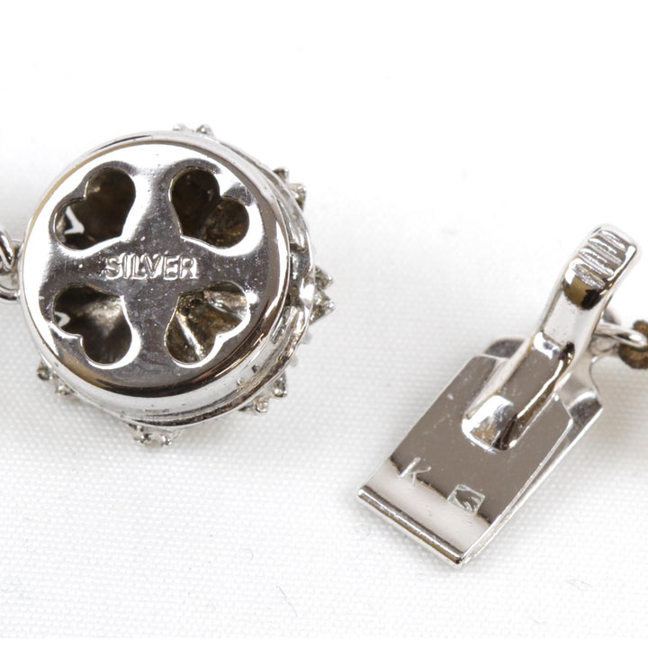 『USED』 シルバー/パール  
 パールネックレス ネックレス
 29.4g