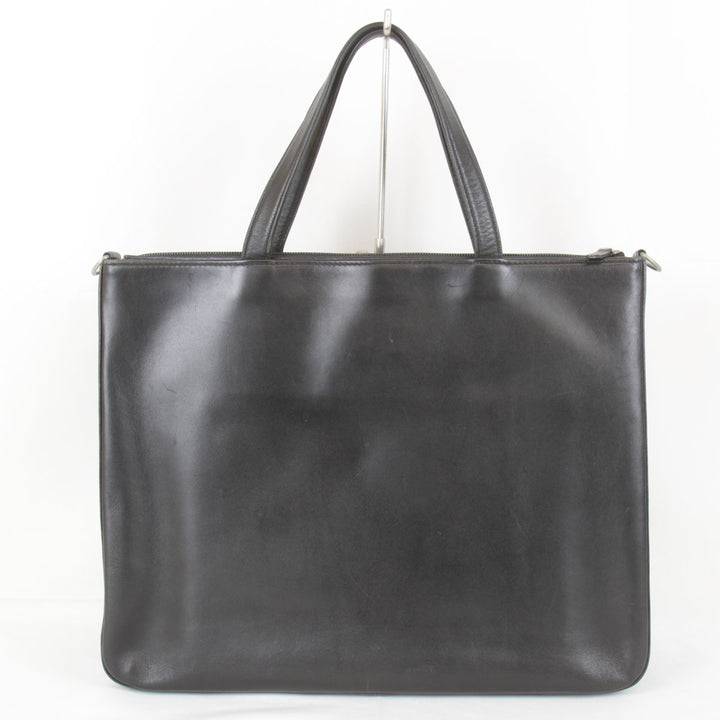『USED』 
BURBERRY バーバリー 
 トートバッグ 
レザー/キャンバス  ブラック