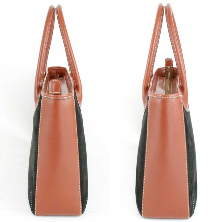 良品『USED』 
SOMES SADDLE ソメスサドル 
 トートバッグ 
レザー ブラック ハンドバッグ
