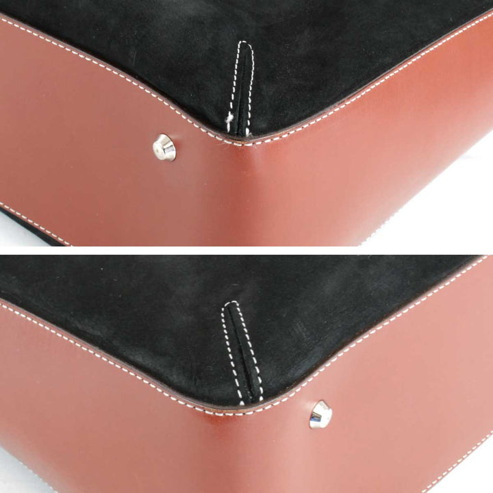 良品『USED』 
SOMES SADDLE ソメスサドル 
 トートバッグ 
レザー ブラック ハンドバッグ