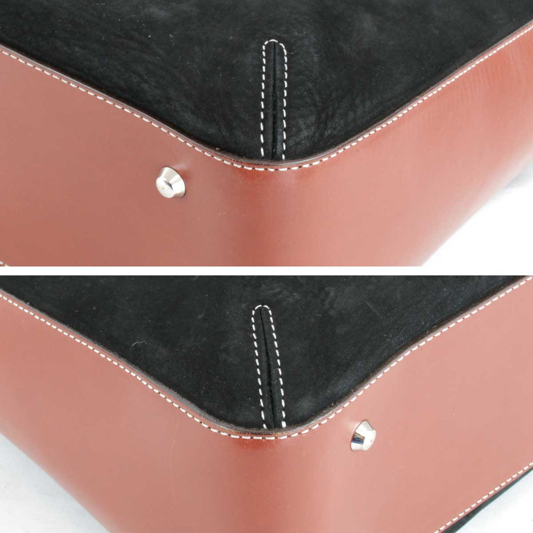 良品『USED』 
SOMES SADDLE ソメスサドル 
 トートバッグ 
レザー ブラック ハンドバッグ