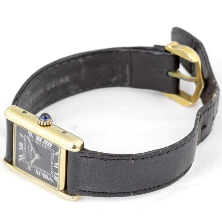 『USED』 
CARTIER  マストタンク ブラックローマン 
腕時計
 手巻き レディース