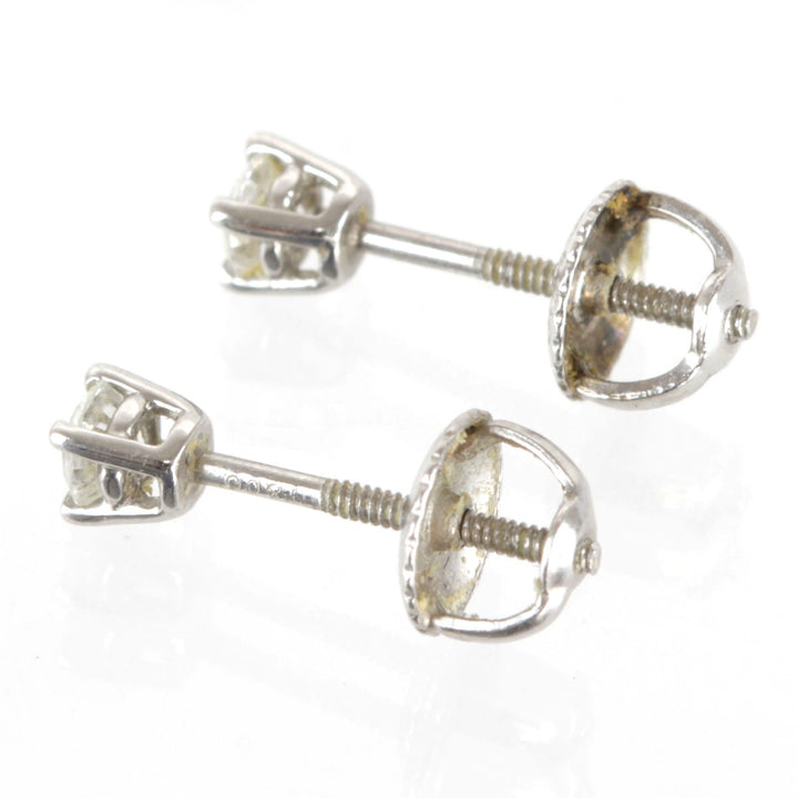 『USED』 Pt950 
TIFFANY&Co.  ソリティア ピアス
 ダイヤモンド