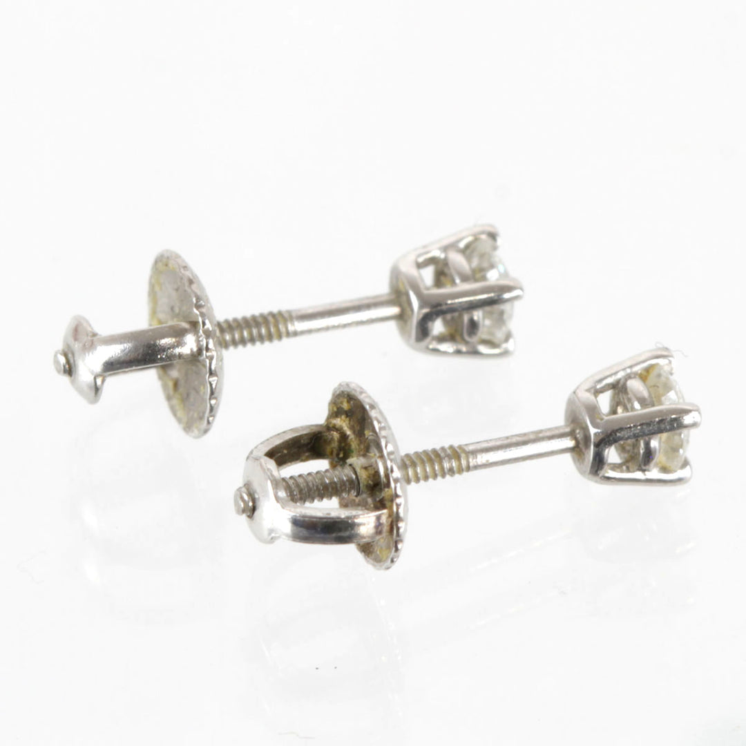 『USED』 Pt950 
TIFFANY&Co.  ソリティア ピアス
 ダイヤモンド