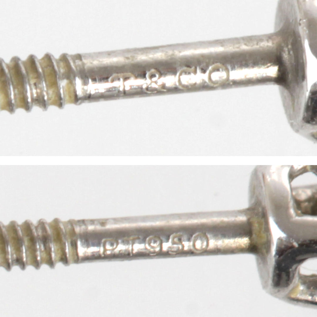 『USED』 Pt950 
TIFFANY&Co.  ソリティア ピアス
 ダイヤモンド