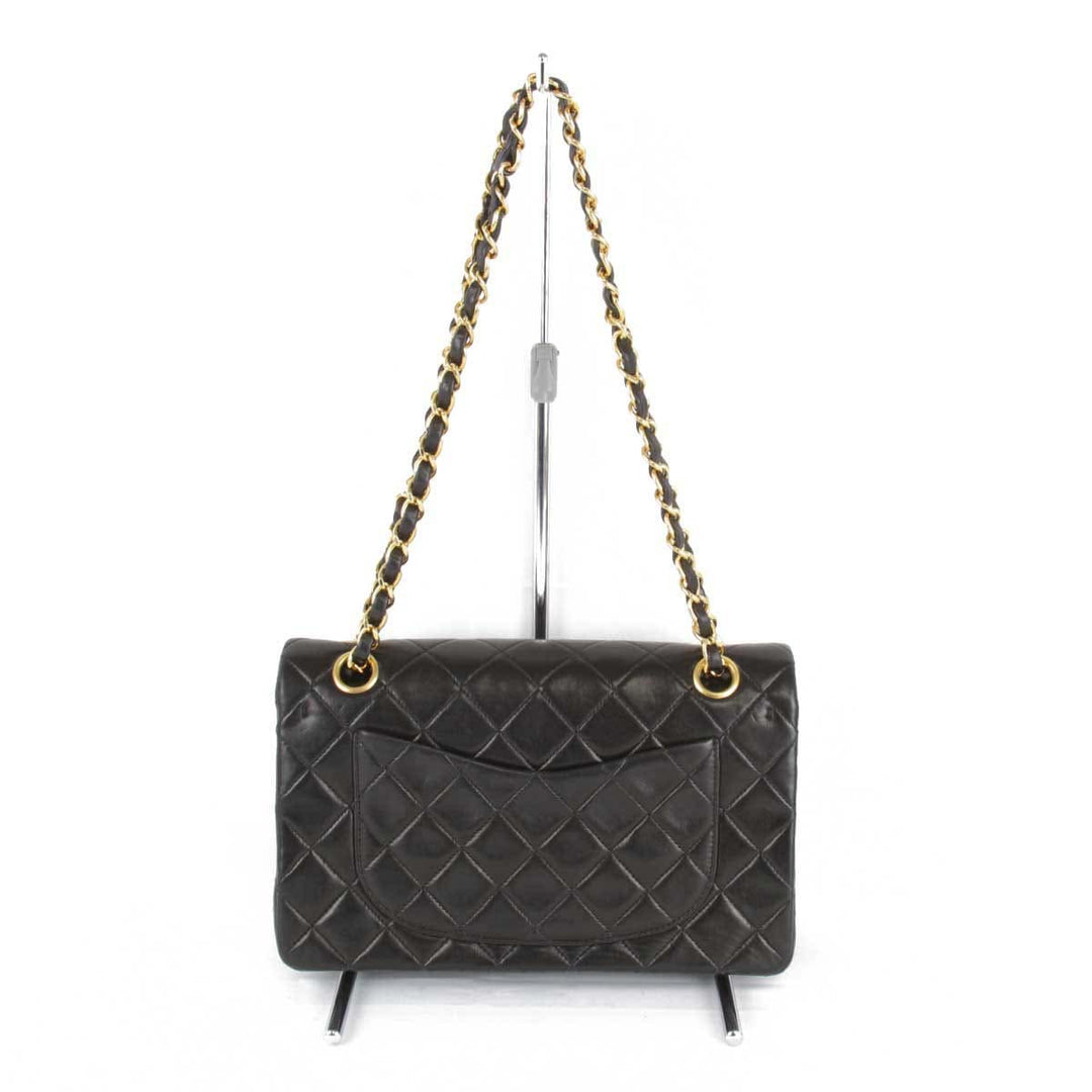 良品『USED』 
CHANEL シャネル 
 ショルダーバッグ 
ラムスキン ブラック