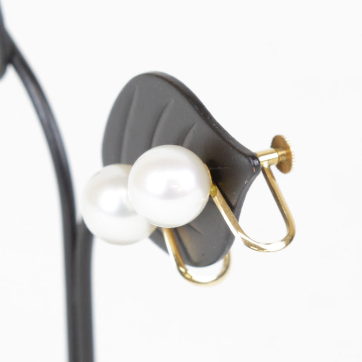 美品『USED』 K18ゴールド/パール  
イヤリング
 2.2g