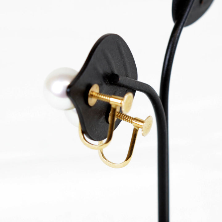 美品『USED』 K18ゴールド/パール  
イヤリング
 2.2g