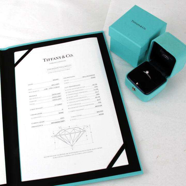 美品『USED』 Pt950/ダイヤモンド  
TIFFANY&Co. リング・指輪
 ダイヤモンド 0.21 3.7g