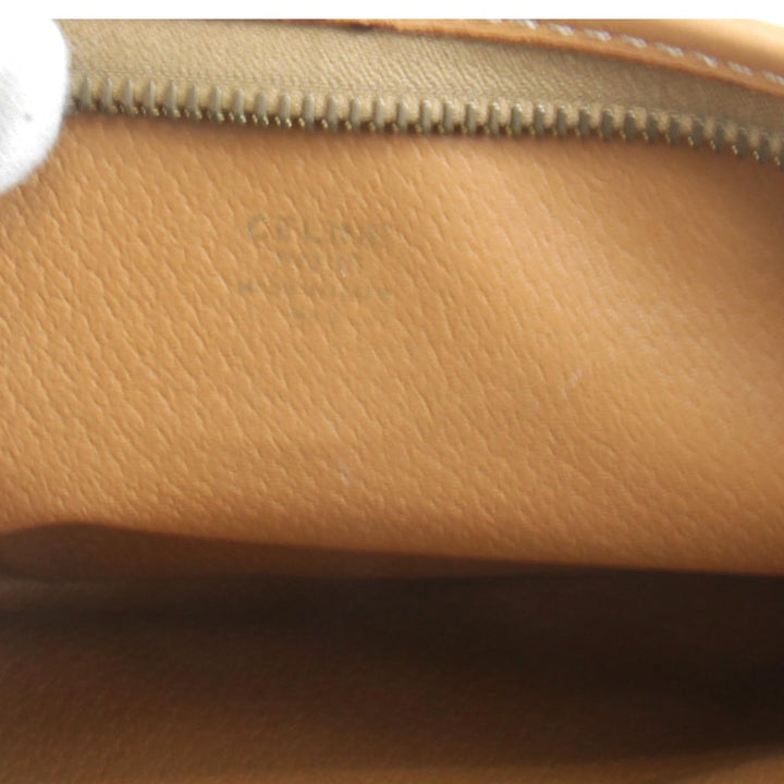 『USED』 
CELINE セリーヌ 
 マカダム クラッチバッグ 
レザー/PVC  ブラウン