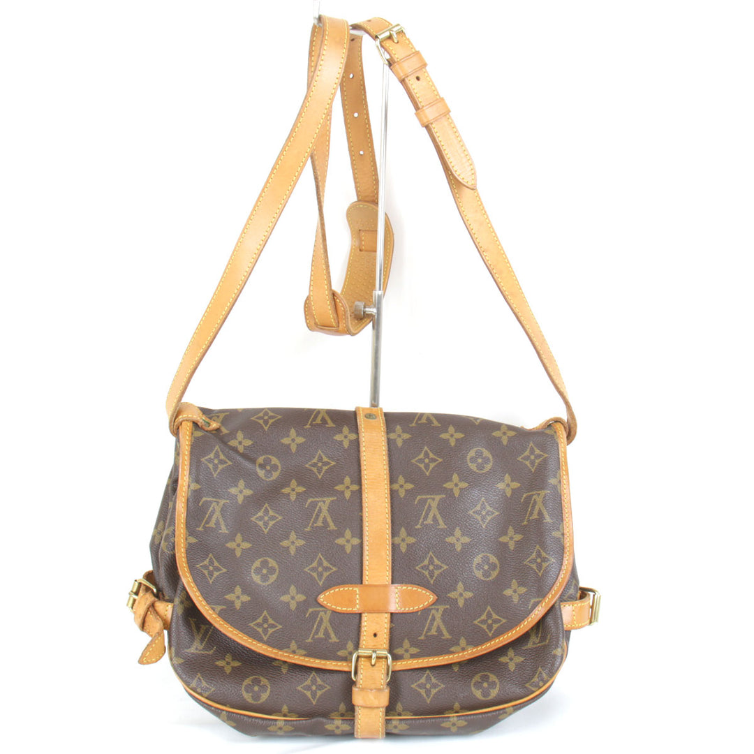 『USED』 
LOUIS VUITTON ルイ・ヴィトン 
 ソミュール30 M42256 ショルダーバッグ 
モノグラムキャンバス モノグラム
