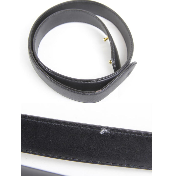 『USED』 
CARTIER カルティエ 
 パンテール ショルダーバッグ 
レザー ブラック
