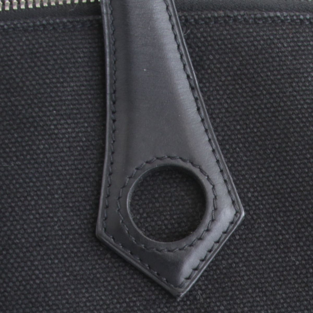 『USED』 
HERMES エルメス 
 サックイブー □I刻印 ハンドバッグ 
キャンバス/レザー  ブラック