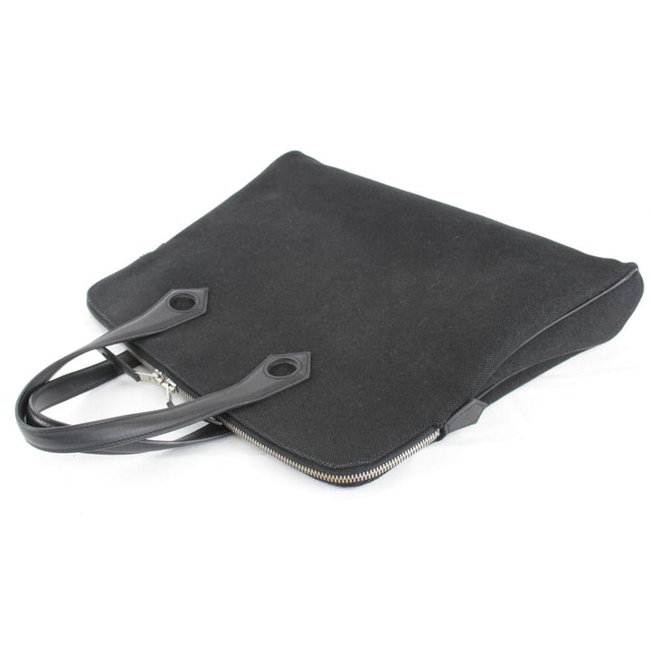 『USED』 
HERMES エルメス 
 サックイブー □I刻印 ハンドバッグ 
キャンバス/レザー  ブラック