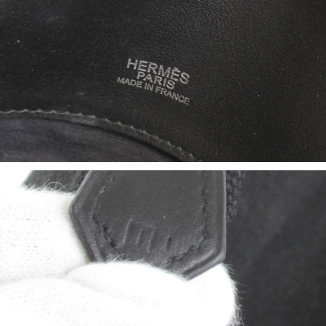『USED』 
HERMES エルメス 
 サックイブー □I刻印 ハンドバッグ 
キャンバス/レザー  ブラック