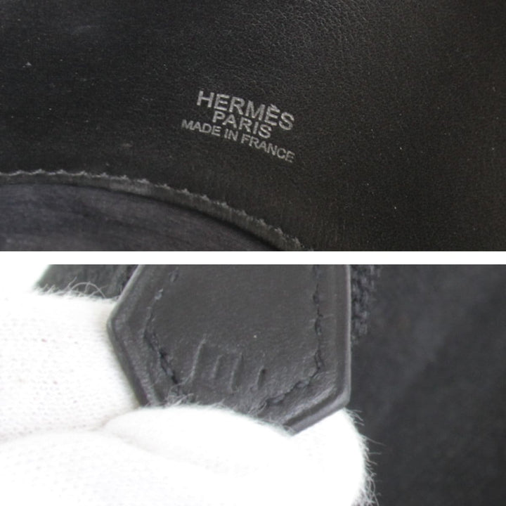 『USED』 
HERMES エルメス 
 サックイブー □I刻印 ハンドバッグ 
キャンバス/レザー  ブラック